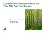 Development and Implementation of a Red Alder Tree Farm Program