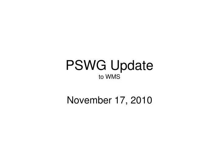 pswg update to wms