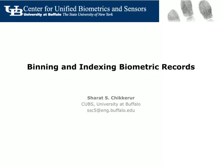 binning and indexing biometric records