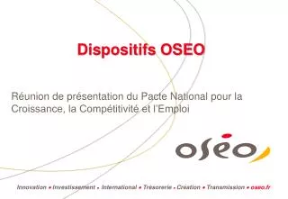 dispositifs oseo