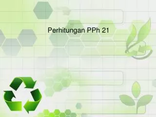 perhitungan pph 21