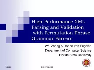 High-Performance XML Parsing and Validation with Permutation Phrase Grammar Parsers