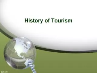 History of Tourism