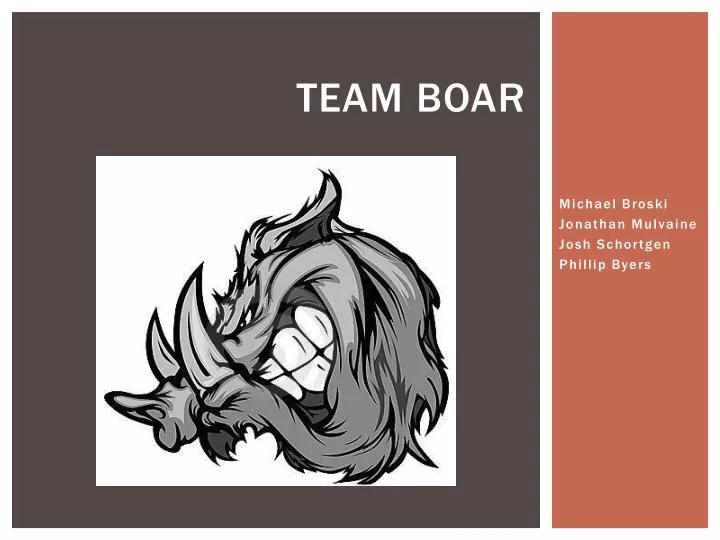 team boar