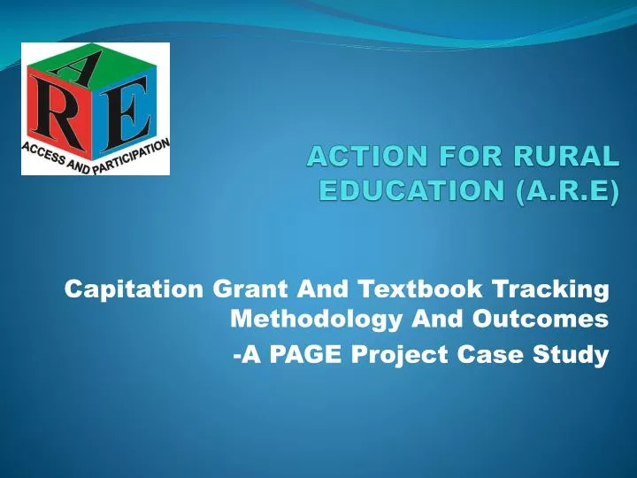 action for rural education a r e