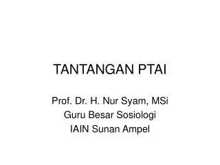 tantangan ptai