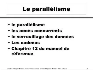 le parall lisme