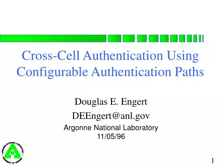 cross cell authentication using configurable authentication paths