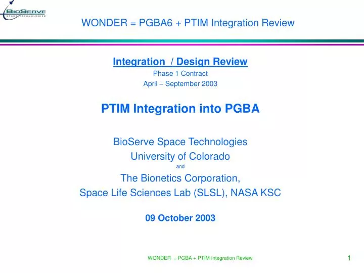 wonder pgba6 ptim integration review