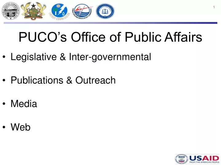 puco s office of public affairs