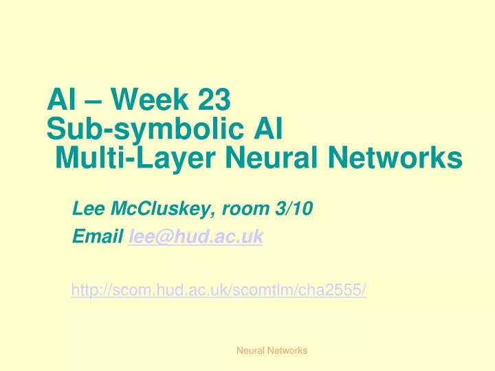 lee mccluskey room 3 10 email lee@hud ac uk http scom hud ac uk scomtlm cha2555