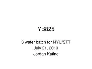 YB825