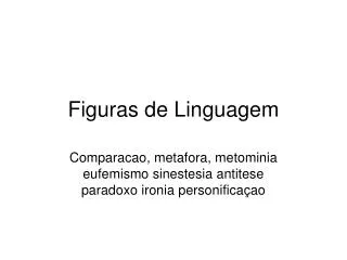 figuras de linguagem