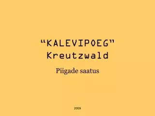 kalevipoeg kreutzwald