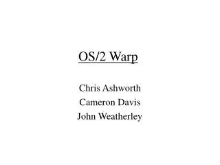 OS/2 Warp