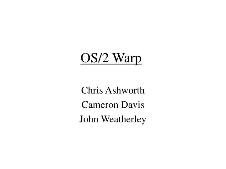 os 2 warp