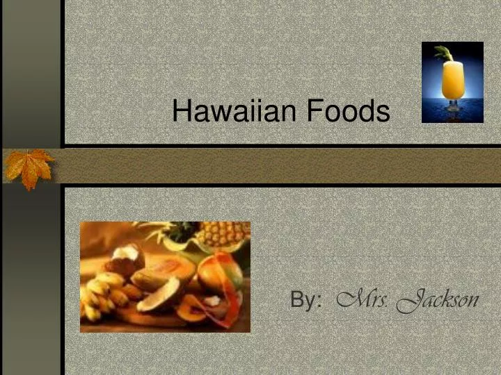 hawaiian foods