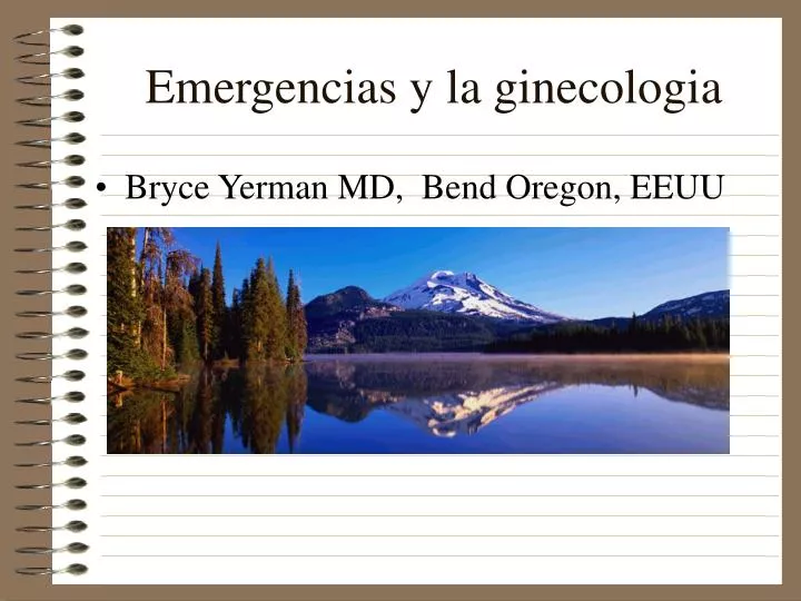 emergencias y la ginecologia