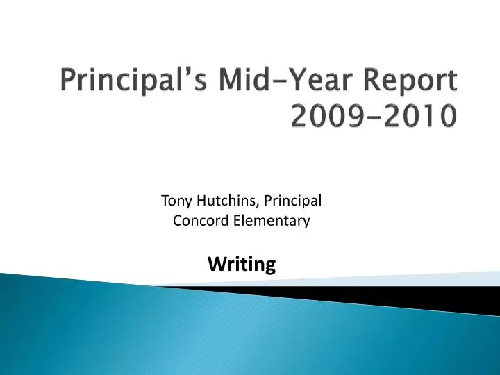 principal s mid year report 2009 2010