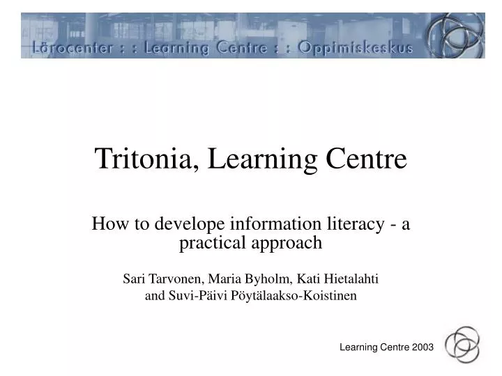 tritonia learning centre