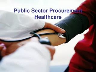 Public Sector Procurement Healthcare