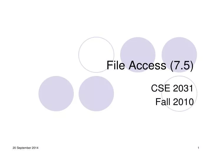 file access 7 5