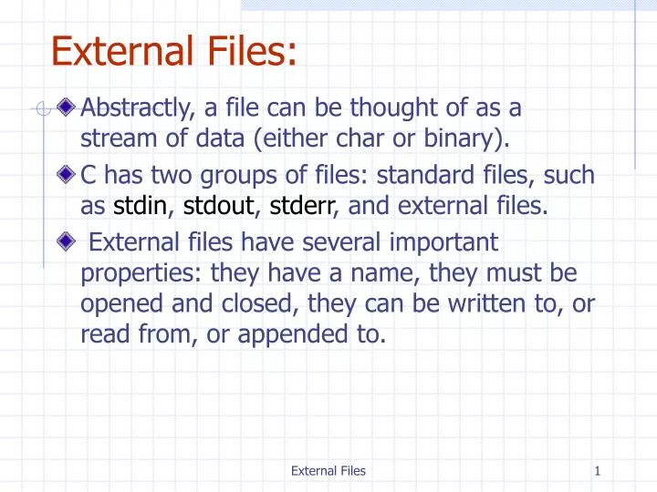 external files
