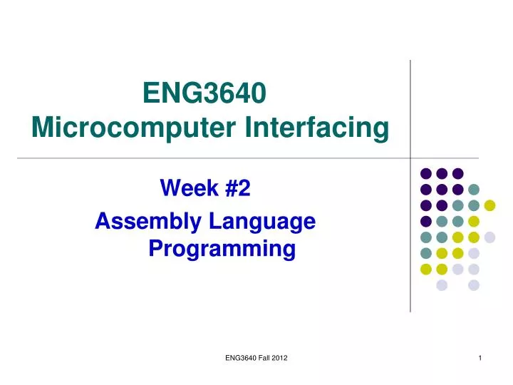 eng3640 microcomputer interfacing