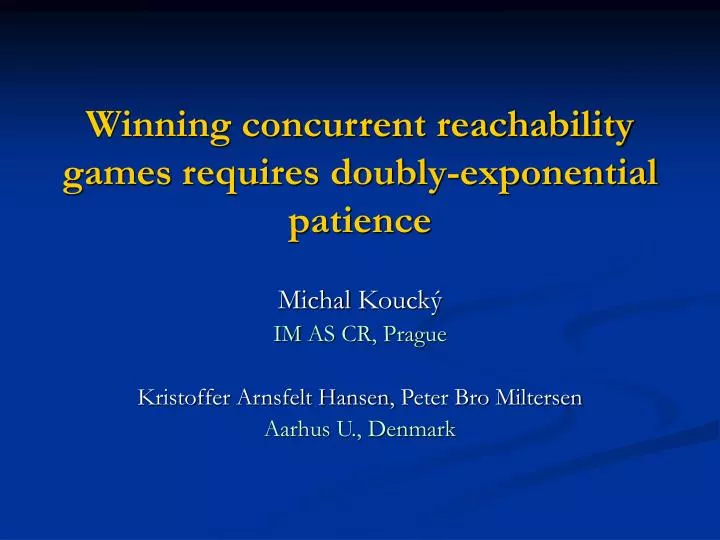 winning concurrent reachability games requires doubly exponential patience