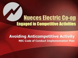 Nueces Electric Co-op Engaged in Competitive Activities