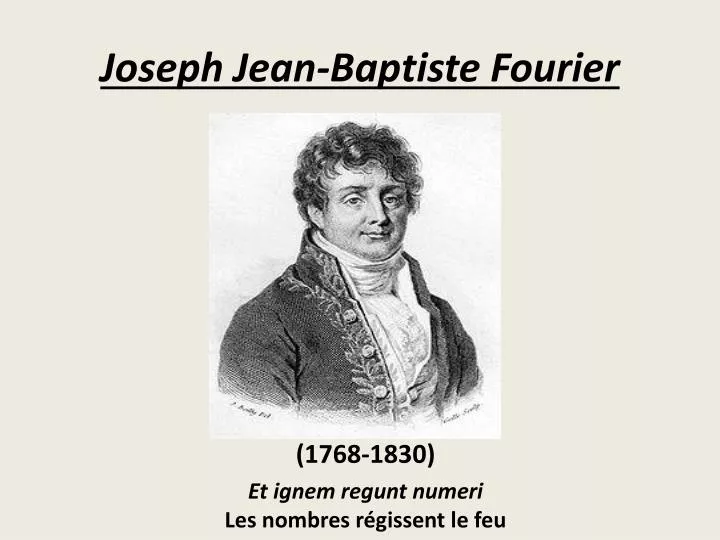 joseph jean baptiste fourier