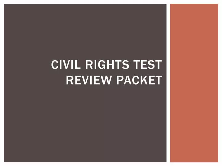 civil rights test review packet