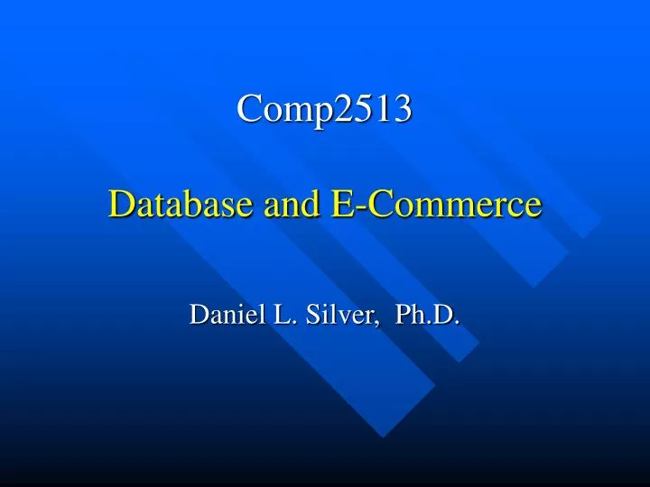 comp2513 database and e commerce