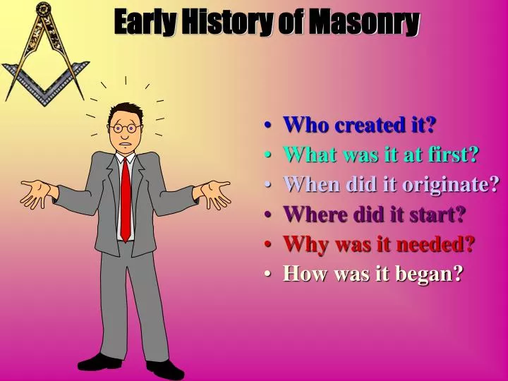 early history of masonry