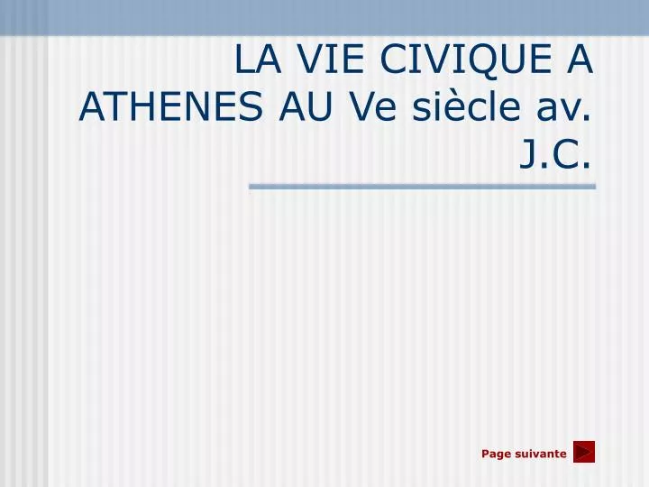 la vie civique a athenes au ve si cle av j c