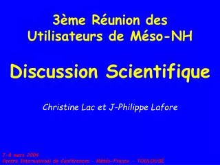 3 me r union des utilisateurs de m so nh discussion scientifique
