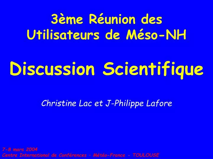 3 me r union des utilisateurs de m so nh discussion scientifique