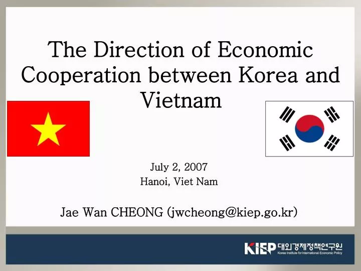 the direction of economic cooperation between korea and vietnam