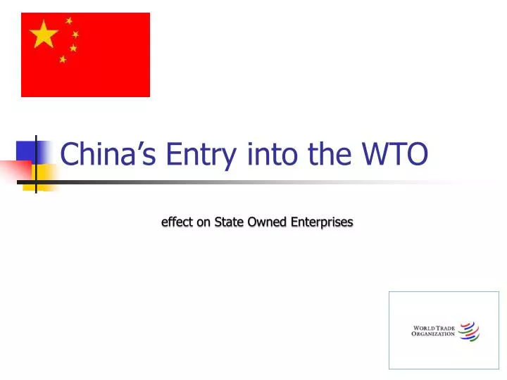china s entry into the wto