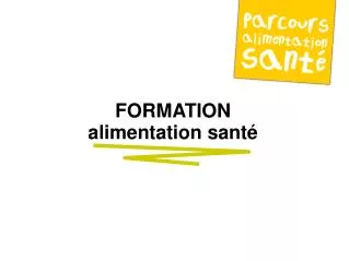 formation alimentation sant