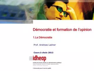 prof andreas ladner cours choix 2012