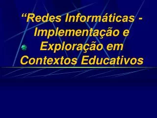 redes inform ticas implementa o e explora o em contextos educativos