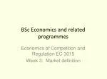 BSc Economics and related programmes - slide 1