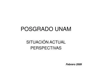 posgrado unam
