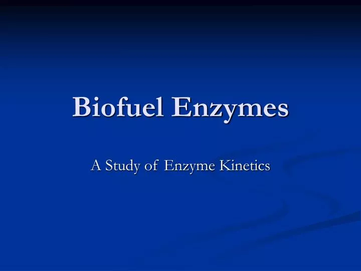 biofuel enzymes