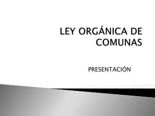 ley org nica de comunas