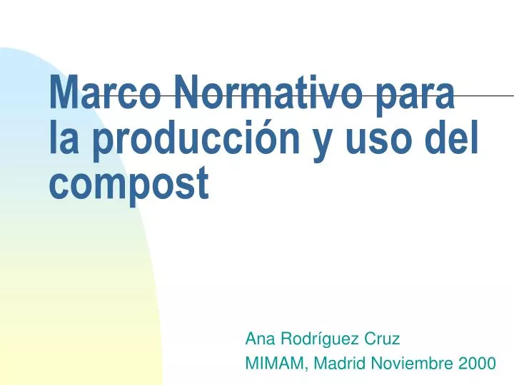 marco normativo para la producci n y uso del compost