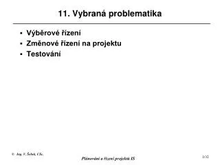11 vybran problematika