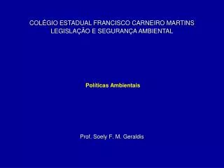 pol ticas ambientais