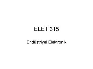 elet 315